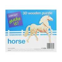3D Wooden Horse Puzzle