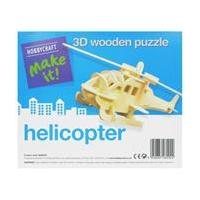 3D Wooden Helicopter Puzzle