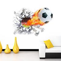 3d wall stickers wall decals style football waterproof removable pvc w ...