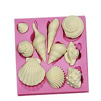 3D Marine Animal Shell Silicone Fondant Cake Molds Chocolate Mould SM-091