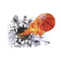 3D Wall Stickers Wall Decals Style New Basketball PVC Wall Stickers