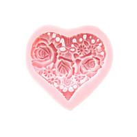 3d heart flowers silicone mold fondant molds sugar craft tools chocola ...