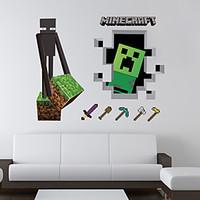 3D Wall Stickers Wall Decals, Minecraft PVC Wall Stickers