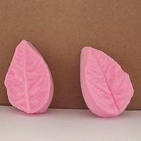 3D Leaf Fondant Cake Chocolate Resin Clay Candy Silicone Mold, L5mW3cmH1cm