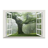 3D Wall Stickers Wall Decals Style Dark Forest Tree PVC Wall Stickers
