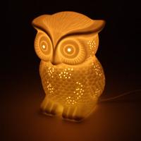 3d ceramic lamp owl