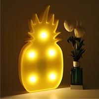 3D LED Night Light Pineapple Night Lamp Romantic Table Lamp Marquee Home Christmas Decor Battery LED Nightlight