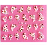 3D Emboss Cinquefoil Nail Stickers