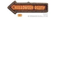 3d Neon Painted Halloween Party Signs 56x17cm Accessory For Halloween Fancy