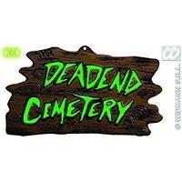 3d neon deadend cemetery signs 43x24cm accessory for halloween fancy d ...