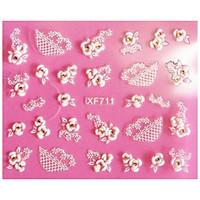 3D Emboss Lace Edge Nail Stickers