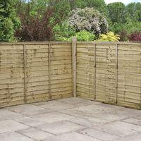 3ft x 6ft pressure treated lap garden fence panel waltons