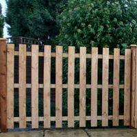 3ft x 6ft Square Top Picket Fence Panel
