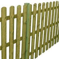 3ft x 6ft Round Top Picket Pressure Treated Fence Panel