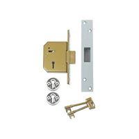 3G115 C Series 5 Lever Deadlock 67mm 2.5in Satin Chrome