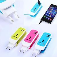 3in1 dual usb port travel charger universal socket adapte for iphoneip ...