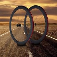 3k full carbon matt 700c road bike bicycle wheelsets 50mm clincher rim ...