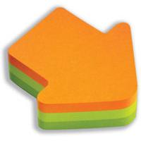 3m postit diecut cube arrow 225 neon rbw 12 pack