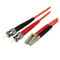 3m Multimode Duplex Lc/st - Fiber Optic Patch Cable - 50/125 Uk