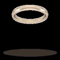 3mm Traditional Court Heavy Wedding Ring in 18 Carat Rose Gold- Ring Size O