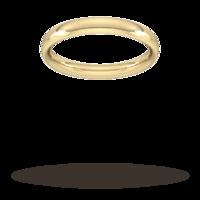3mm Traditional Court Heavy Wedding Ring in 9 Carat Yellow Gold- Ring Size L