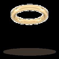 3mm Slight Court Extra Heavy Wedding Ring In 18 Carat Yellow Gold - Ring Size N