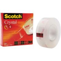 3m ft510052226 600 crystal clear tape 19mm x 10m