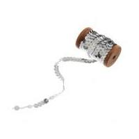 3mm Sequin Trim Spool 3m Silver