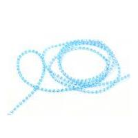 3mm Round Faceted Beading Trimming Sky Blue