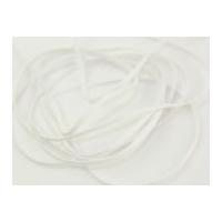 3mm Flat Value Elastic White