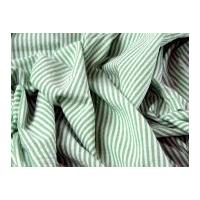 3mm Stripe Cotton Seersucker Dress Fabric Green