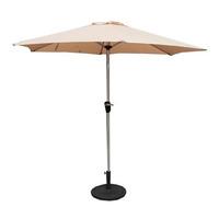 3m Crank Stainless Look Parasol in Ivory