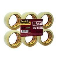 3m scotch heavy packaging tape high resistance hotmelt 50mmx66m clear