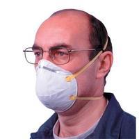 3M Respirator Unvalved FFP1 Classification White with Yellow Straps