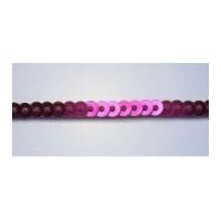 3mm Essential Trimmings Strung Single Miniature Sequin Trimming Pink