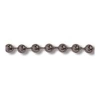 3mm impex round plastic bead trimming black