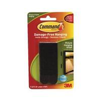 3M Command Large Picture Hanging Strips Black Pack of 4 17206BLK