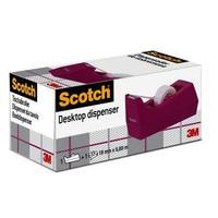 3m scotch magic c38 weighted tape dispenser hibiscus with 19mm x 889