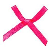3mm Mini Ribbon Bows 30mm x 23mm Shocking Pink