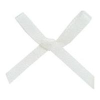 3mm Mini Ribbon Bows 30mm x 23mm Antique White