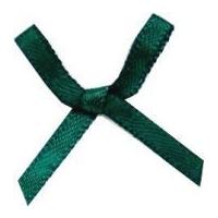 3mm Mini Ribbon Bows 30mm x 23mm Bottle Green