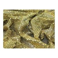 3mm Round Sequins Dress Fabric Gold/Black