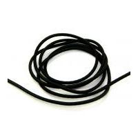 3mm round elastic cord black