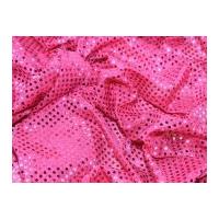 3mm Round Sequins Dress Fabric Cerise Pink