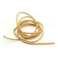 3mm Suede Thonging Cord Beige