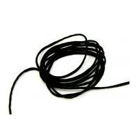 3mm Round Anorak Cord Black