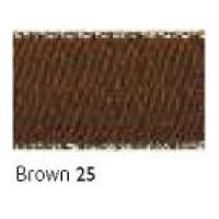 3mm Berisford Gold Metallic Edge Satin Ribbon 25 Brown