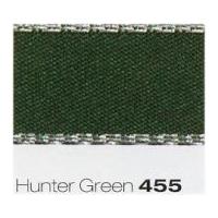 3mm berisford silver metallic edge satin ribbon 455 hunter green