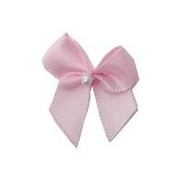 3mm berisford ribbon pearl crossover bows 117 light pink