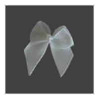 3mm berisford ribbon pearl crossover bows 29 white